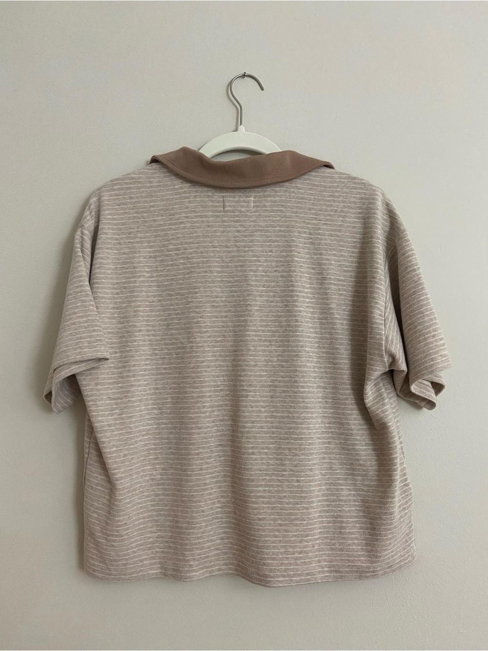 Thread & Supply Beige and Cream Collared Knit Top - Picture 4 of 4